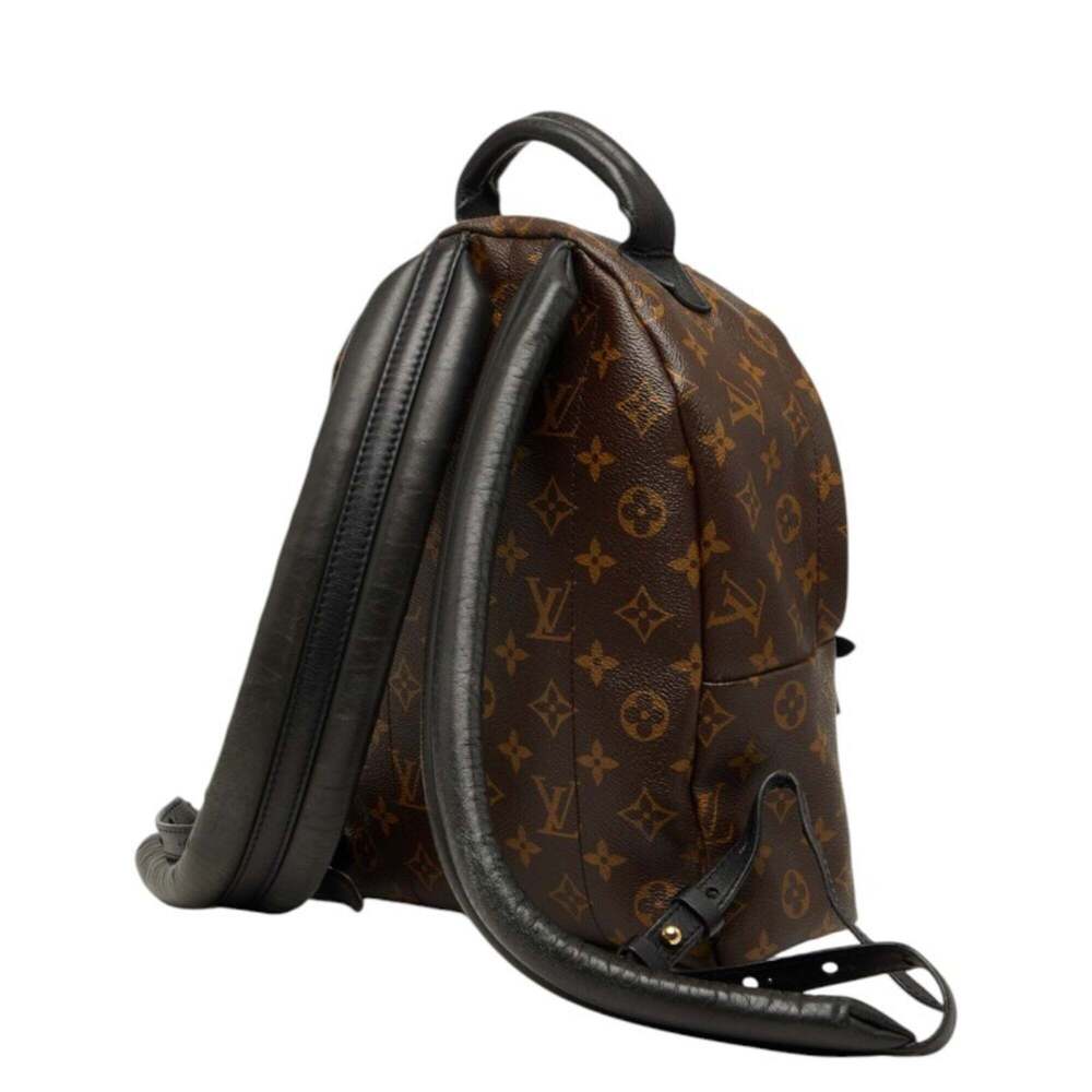 LOUIS VUITTON Black Monogram Leather Backpack - Picture 2 of 12